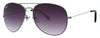 Vue de 3/4 lunettes de soleil style Pilote Zippo Noir