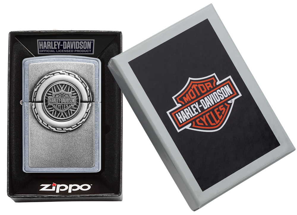Briquet tempête Zippo Harley-Davidson® dans sa boîte cadeau