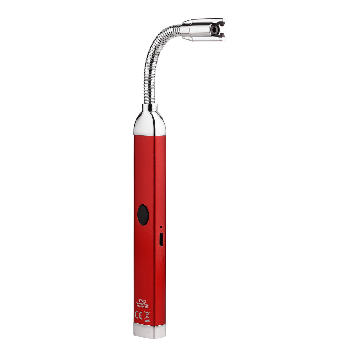 Briquet allume-bougie rechargeable – Rouge pomme d’amour
