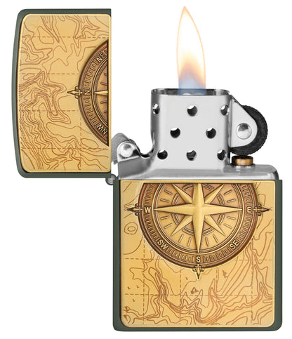 Emblème Carte et boussole