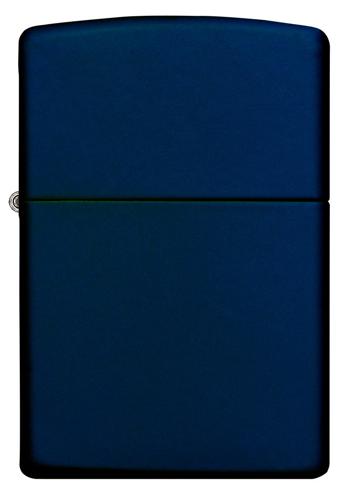 Frontansicht Zippo Feuerzeug Navy Blue Matte Basismodell