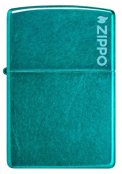 Modèle classique Bleu sarcelle gourmand avec logo Zippo