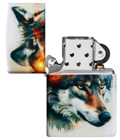 Modèle Loup à l'aquarelle