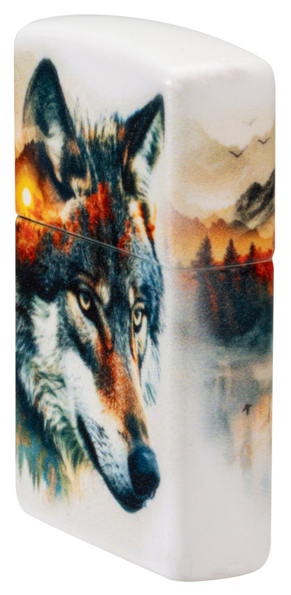 Modèle Loup à l'aquarelle