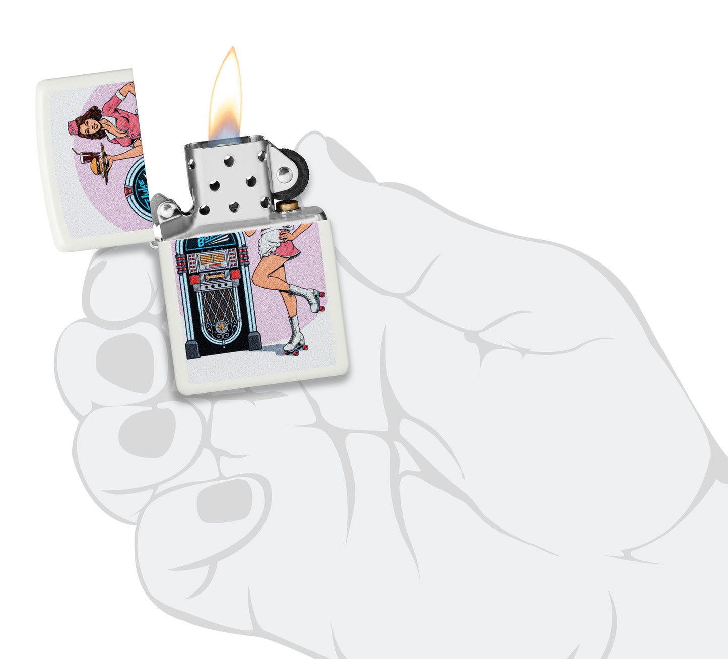 Modèle Serveuse en patins