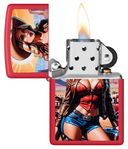 Modèle Pin-up cowgirl