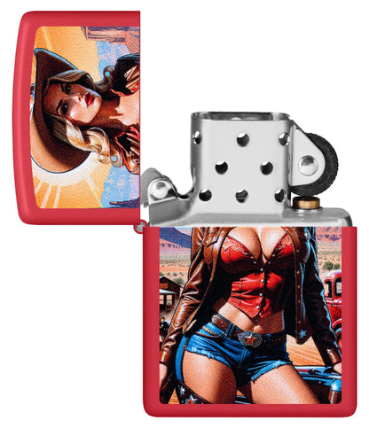 Modèle Pin-up cowgirl