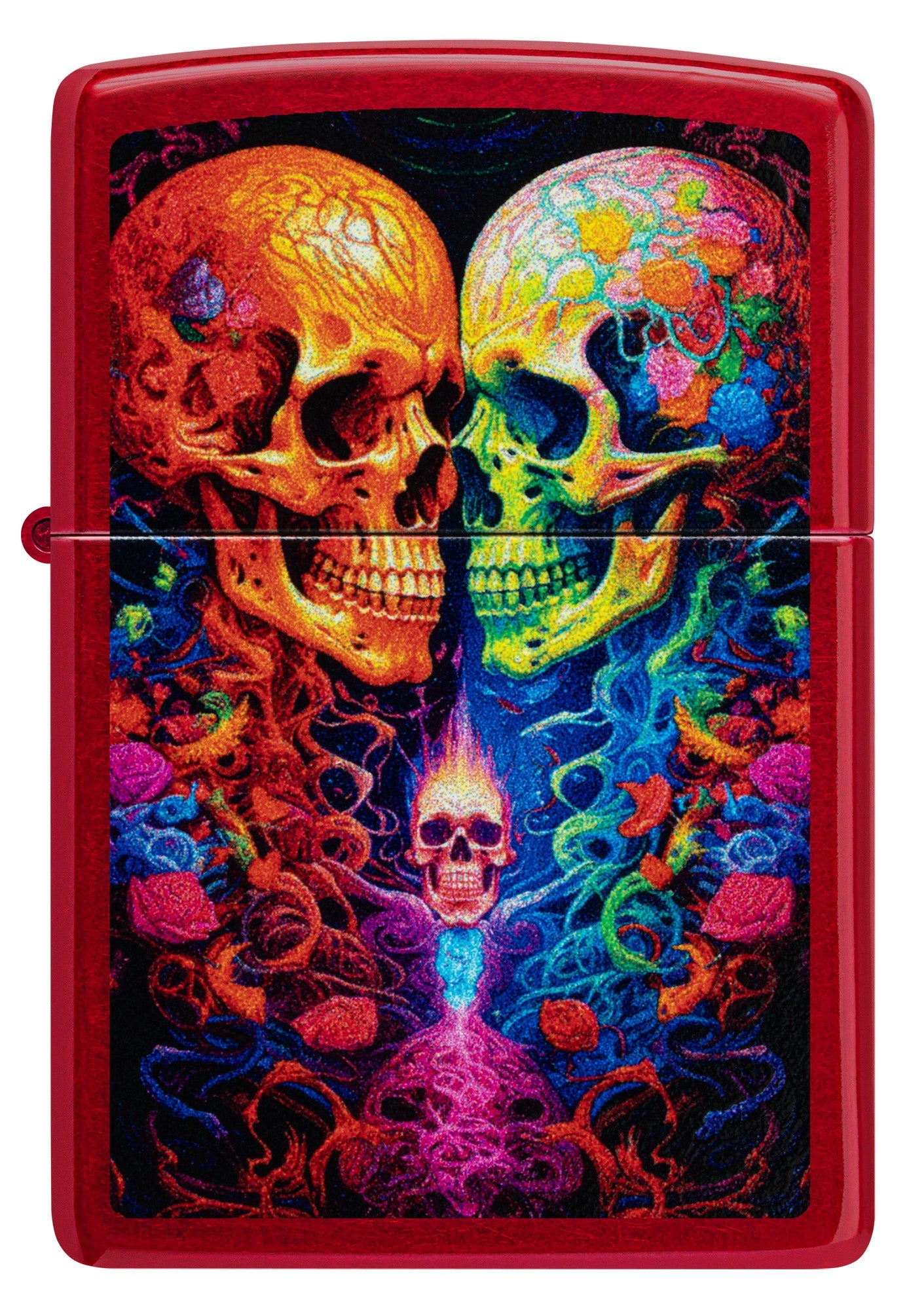 Motif têtes de mort coloré