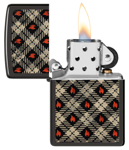 Motif Zippo tartan