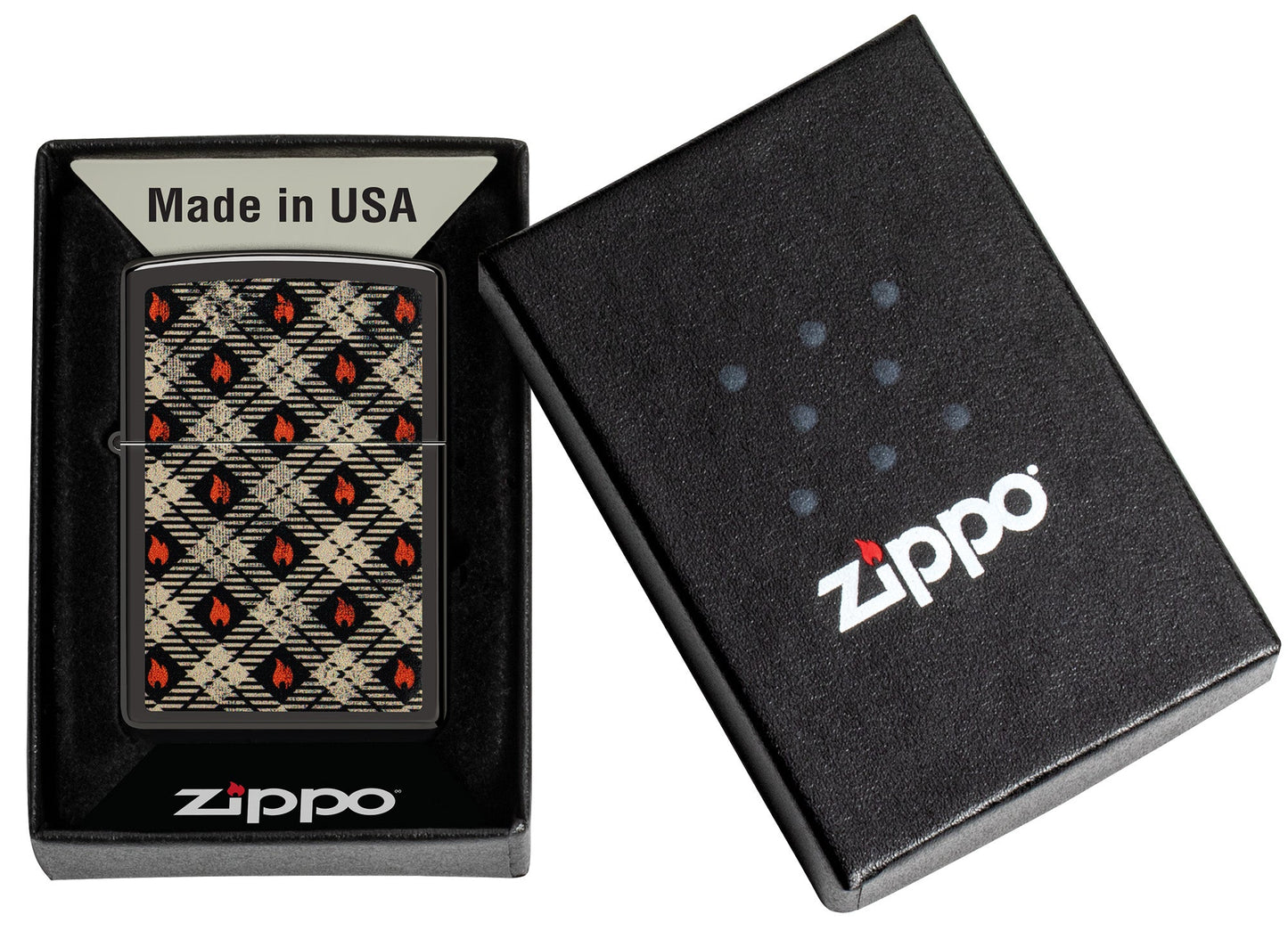Motif Zippo tartan