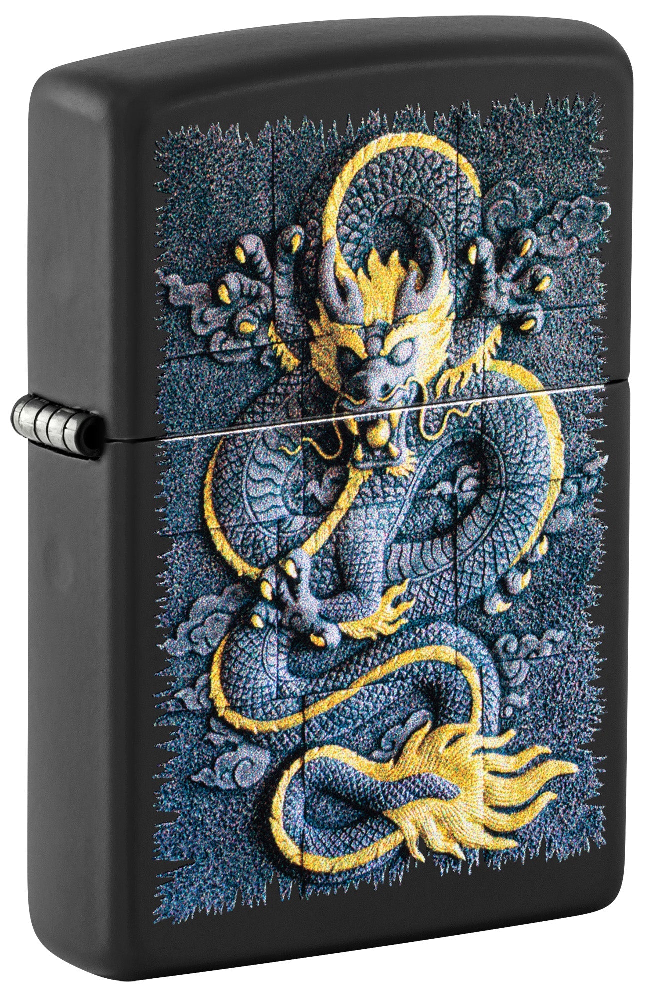Motif dragon de pierre