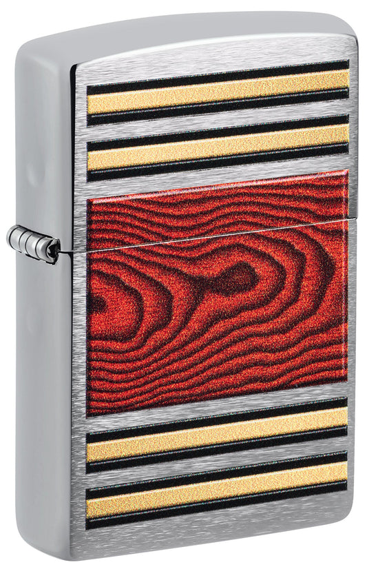 Briquet à pipe, motif imitation bois