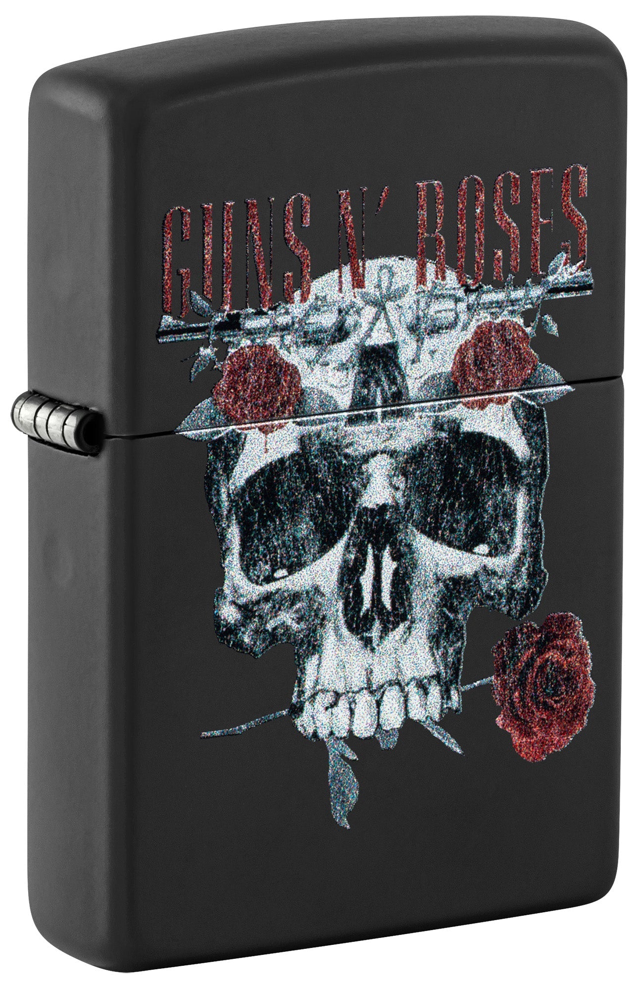 Motif Guns N’ Roses, crâne fleuri