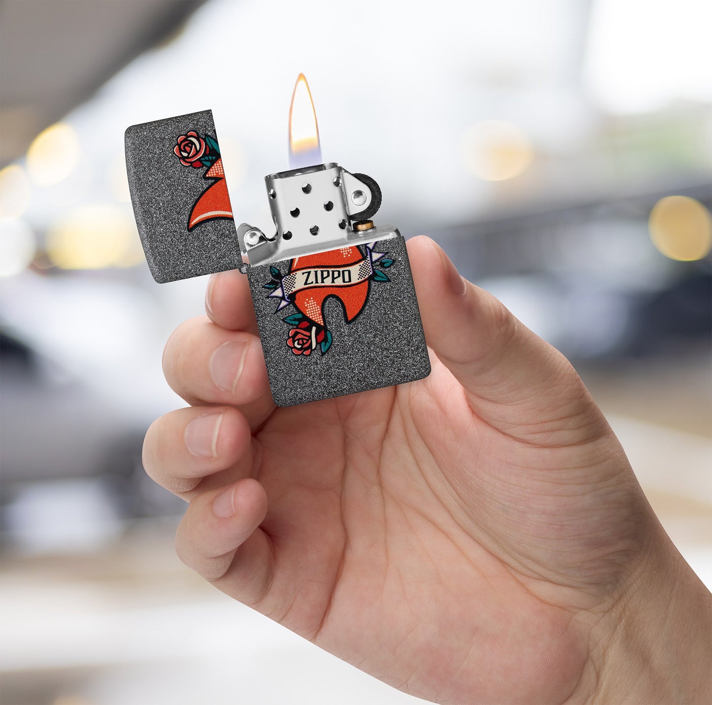 Modèle Tatouage flamme Zippo