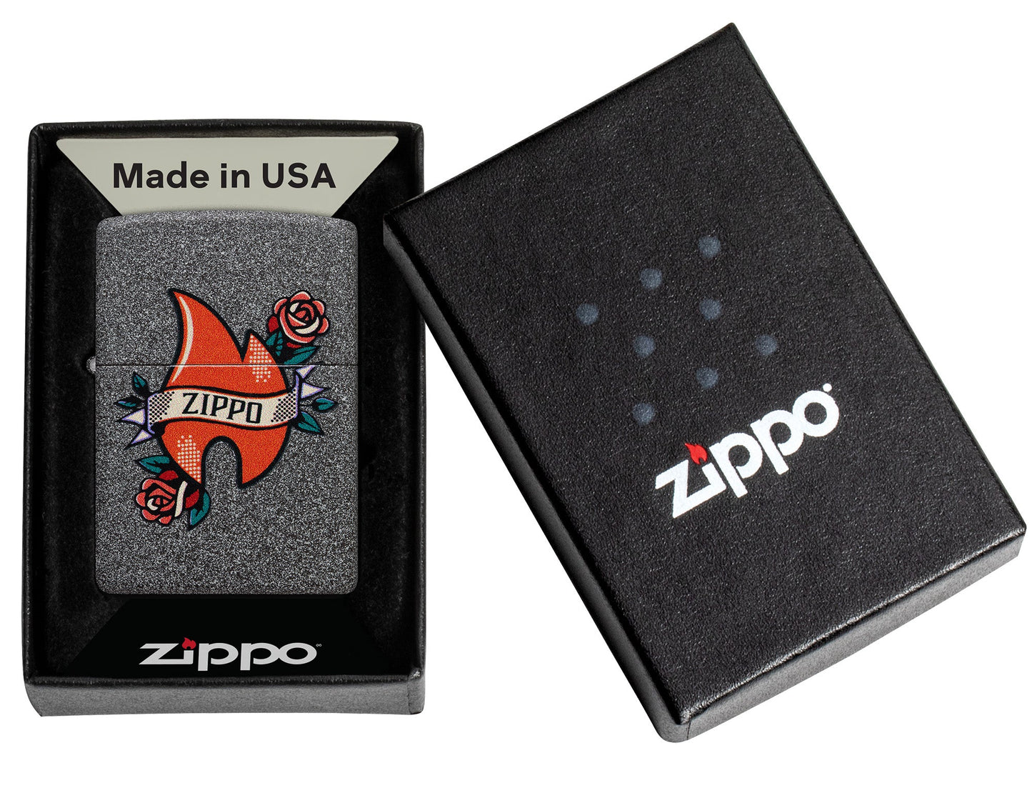Modèle Tatouage flamme Zippo