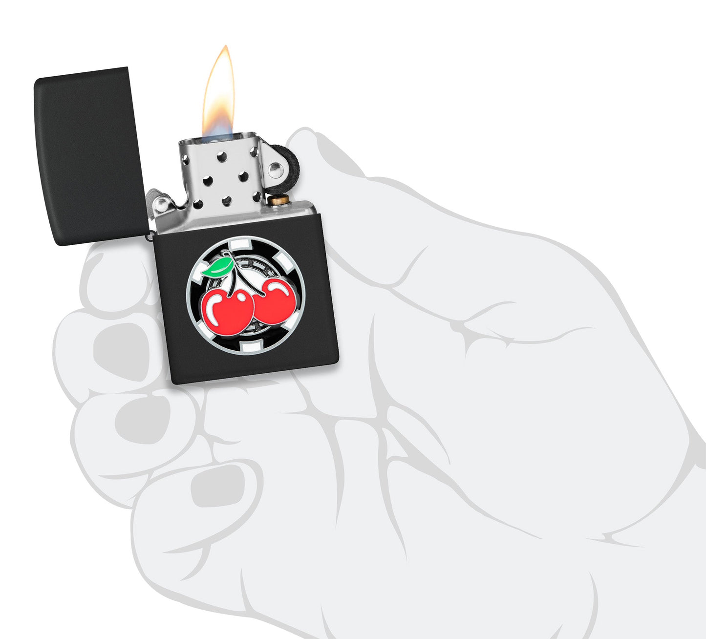 Poker Chip with Cherries