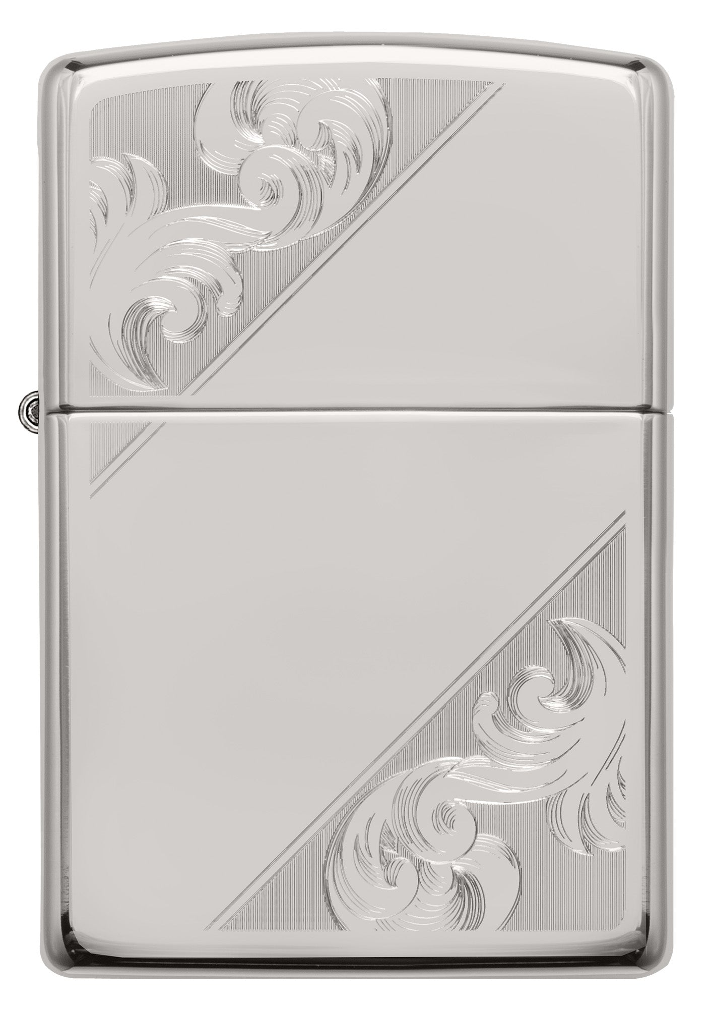 Sterling Silver Diagonal Filigree Design