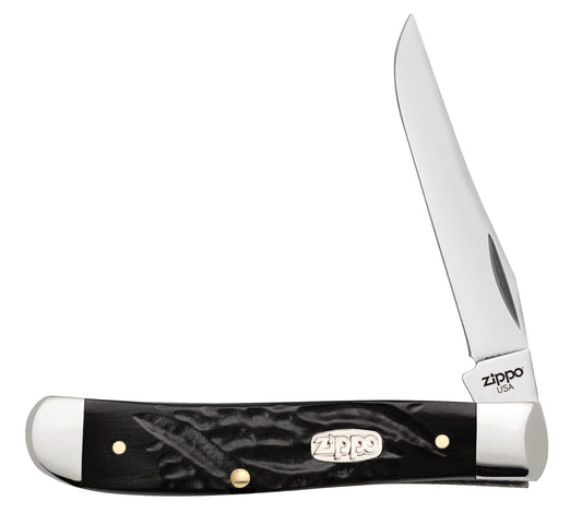 Rough Black Synthetic Mini Trapper
