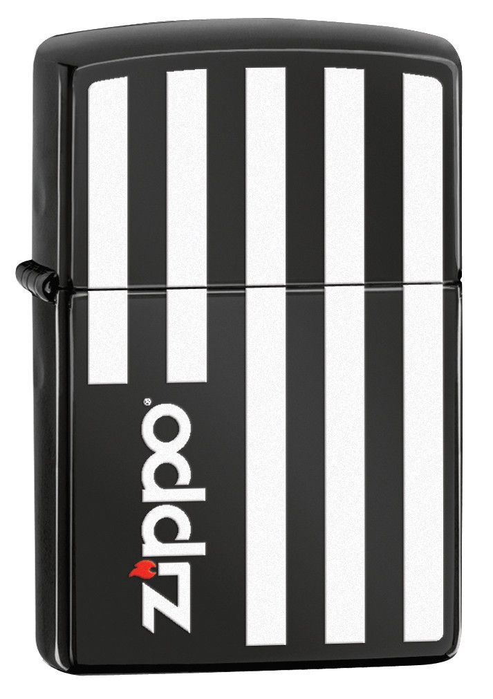 Briquet Tempête Zippo Design Jeu - Noir Mat, Rechargeable, Boîte Cadeau, Garantie à Vie, Résistant Au Vent