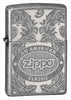 Zippo Scroll Antique Silver