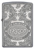 Zippo Scroll Antique Silver