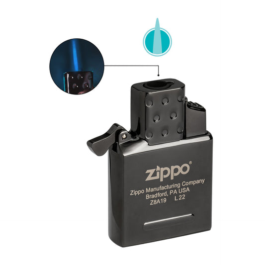 Insert pour briquet à butane à flamme unique  - Noir