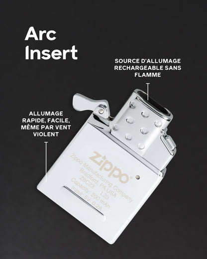 Insert de briquet rechargeable Double Arc