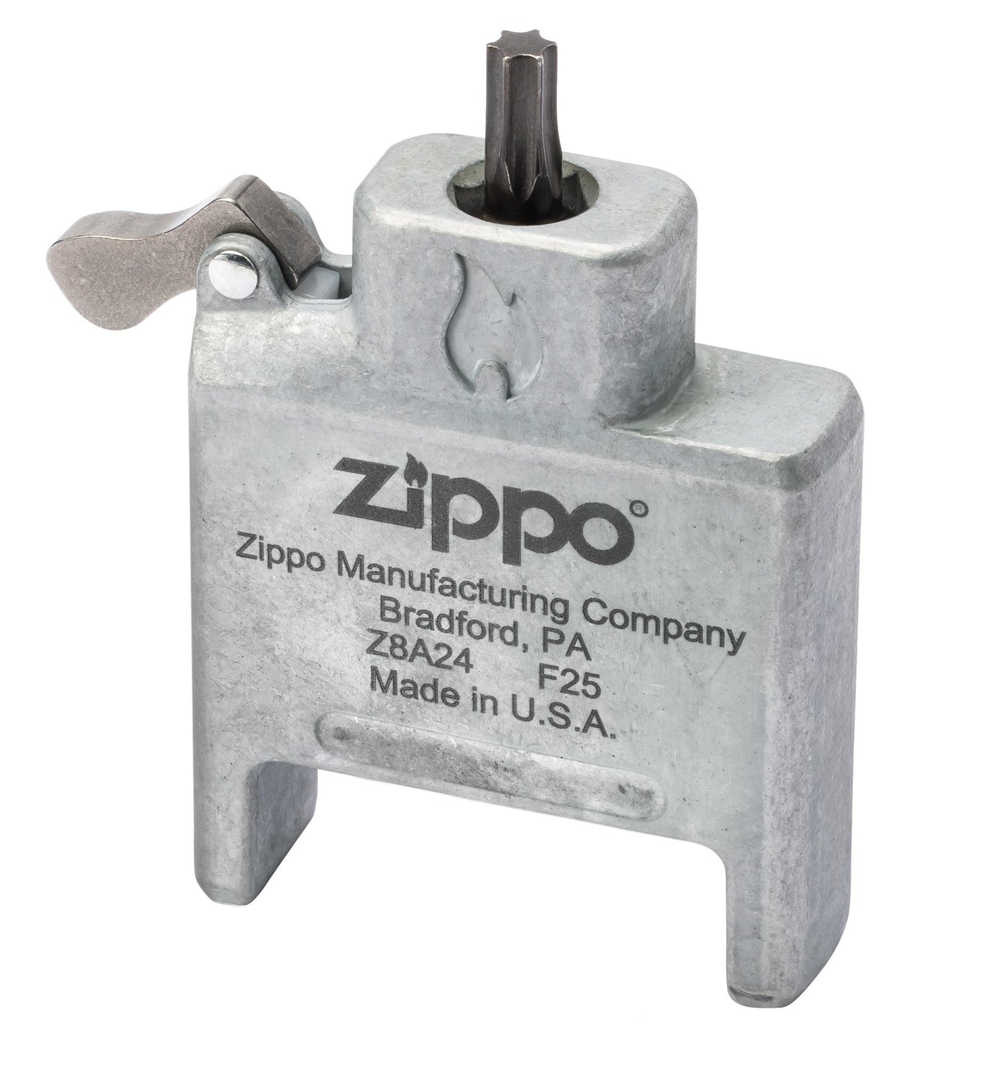 Tournevis Bit Safe avec boitier en chrome brossé