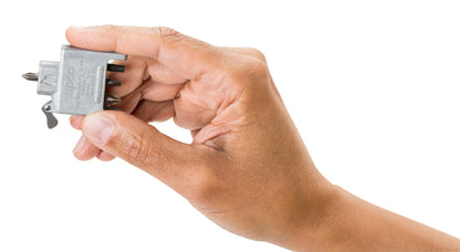 Tournevis Bit Safe avec boitier en chrome brossé