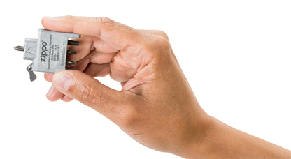 Tournevis Bit Safe avec boitier en chrome brossé