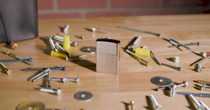 Tournevis Bit Safe avec boitier en chrome brossé