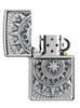 Briquet Zippo emblème boussole, ouvert