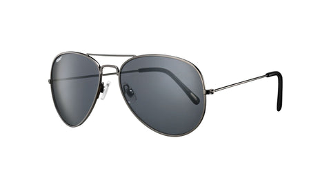 Vue de 3/4 lunettes de soleil style Pilote Zippo Fumée