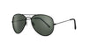 Vue de 3/4 lunettes de soleil style Pilote Zippo Gris