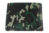 Vue de dos portefeuille horizontal motif camouflage vert
