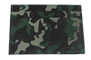 Vue de dos porte-cartes de crédit motif camouflage vert 3 compartiMen,ts 