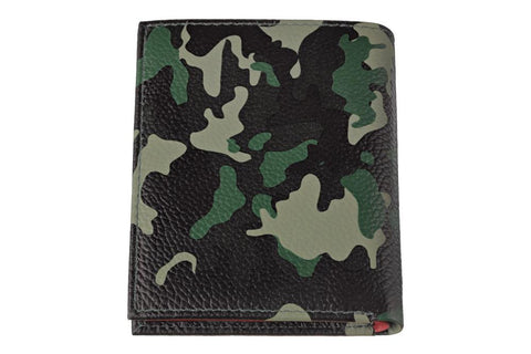Vue de dos portefeuille Zippo motif camouflage vert avec logo Zippo