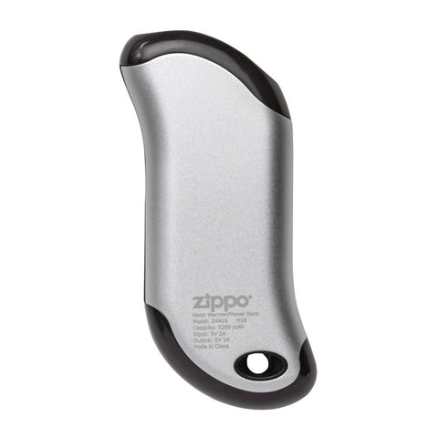 Dos chauffe-mains rechargeable Heatbank Zippo argenté