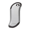 Vue de face chauffe-mains rechargeable Zippo Heatbank argenté