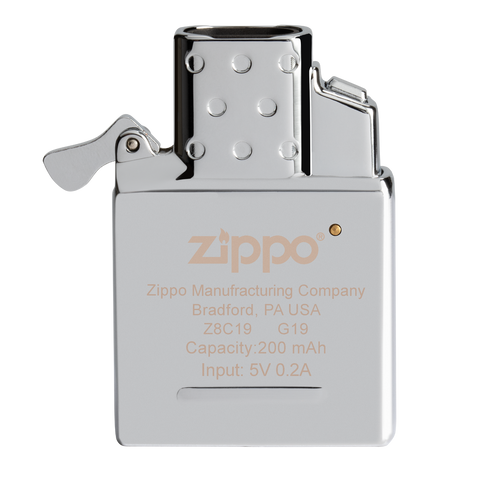 Vue de face Zippo insert arc