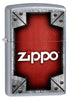 Vue de trois quarts du briquet tempête Zippo Metal Mesh Design