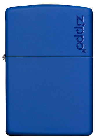 Briquet Zippo bleu royal mat modèle de base avec logo Zippo
