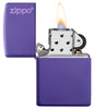 Purple Matte Zippo Logo