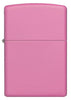 Vue de face briquet Zippo Pink Matte modèle de base