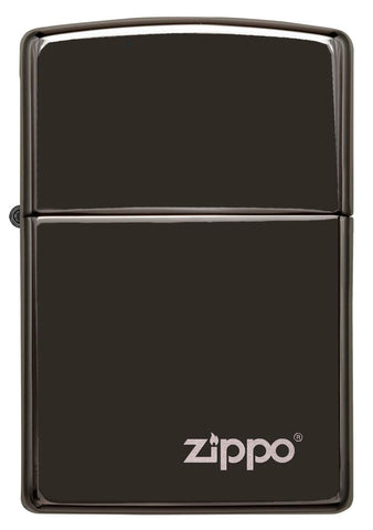 High Polish Black Zippo Logo