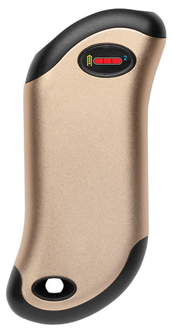 HeatBank® 9s Plus Rechargeable Hand Warmer and Power Bank Gold