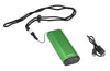 Green HeatBank® 6 Rechargeable Hand Warmer standing at a slight angle