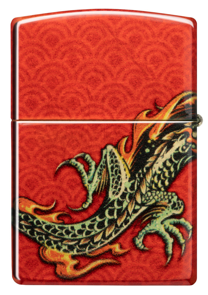 Dragon Design 540 White Matte Windproof Lighter – USA Dragon Design 540 White Matte Windproof Lighter – USA