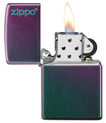 Iridescent Matte Zippo Logo