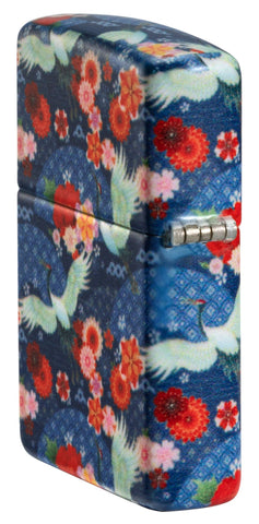 Vue de la tranche arrière du briquet tempête Kimono Design représentant la tenue traditionnelle japonaise